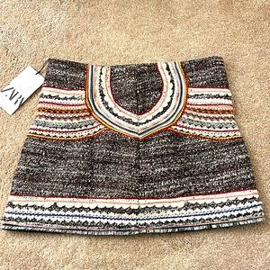 ZARA pattern mini skirt BRAND NEW with tag